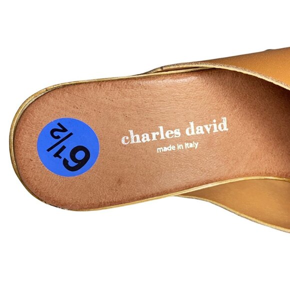 CHARLES DAVID FIji Studded platform mule - Picture 5 of 6